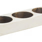 6" White Solid Wood Tabletop Candle Holder