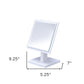 White Rectangle Makeup Shaving Tabletop Mirror