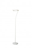 73" White LED Torchiere Floor Lamp With White