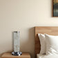13" Silver Metal Column LED Table Lamp