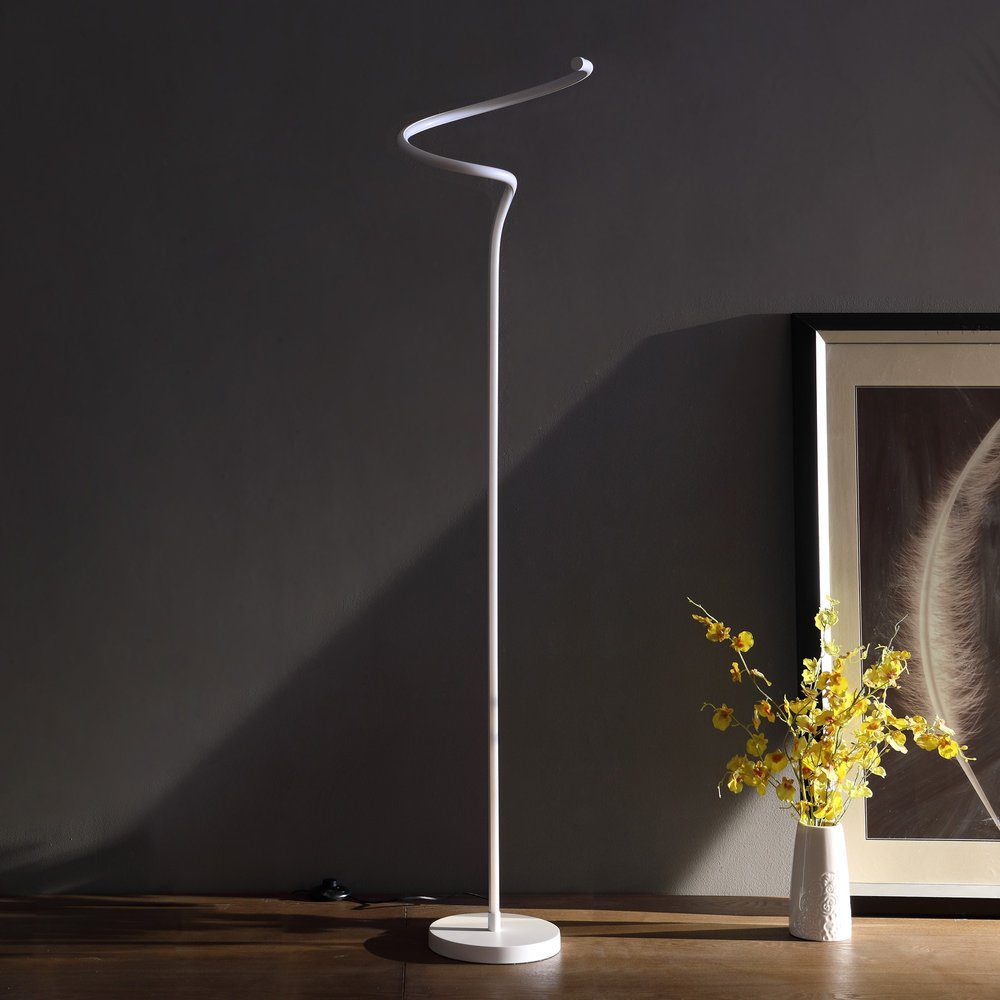 51" White LED Novelty Floor Lamp With White