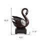 17" Marbleized Cherry Brown Dove Figurine Sculpture