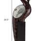 27" Marbleized Cherry Brown Polyresin Crane Figurine Sculpture