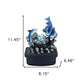 11" Blue Polyresin Dolphins Tabletop Fountain