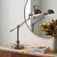 Silver Metal Swing Arm Table Lamp
