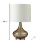 Brown Textured Glass Table Lamp