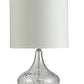 Clear Textured Glass Table Lamp