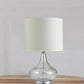 Clear Textured Glass Table Lamp