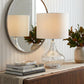 Clear Textured Glass Table Lamp