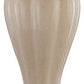 27" Ivory and Gold Ceramic Urn Table Lamp With Off White Empire Shade