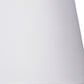 29" Silver Metal Table Lamp With White Classic Empire Shade