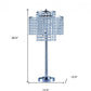 26" Silver Glam Two Tier Chandelier USB Table Lamp