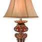 Antique Inspired Table Lamp with Linen Lamp Shade