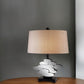 Beautiful Bronzed Table Lamp with Glass Accents
