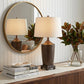 Fantastic Rustic Ribbed Bronze Table Lamp