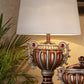 Tall Bronze Urn Shaped Table Lamp