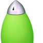 11" Green And Silver Acrylic And Metal Rocket Shaped Bedside Lamp