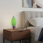 11" Green Acrylic Bedside Table Lamp With Green Shade