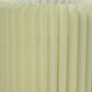 17" Off-White Metal Bedside Table Lamp With Off-White Shade