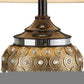 Glitzy Gold Bejeweled Table Lamp