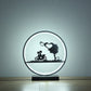 13" Black Bedside Led Table Lamp