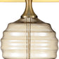 23" Off-White Metal Bedside Table Lamp With Off-White Shade