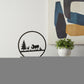 13" Black Bedside Led Table Lamp