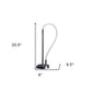 21" Silver Bedside Led Table Lamp