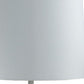 17" White Pineapple Table Lamp With Empire Shade