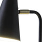 20" Black Desk Table Lamp With Black Cone Shade