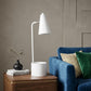 20" Compact White Metal Desk Lamp