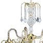 Two Tier Crystal and Gold Hanging Chandelier Light