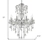 Candle Style Empire Transparent Glass Led Ceiling Light