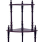 39" Brown Wood Four Tier Corner Bookcase