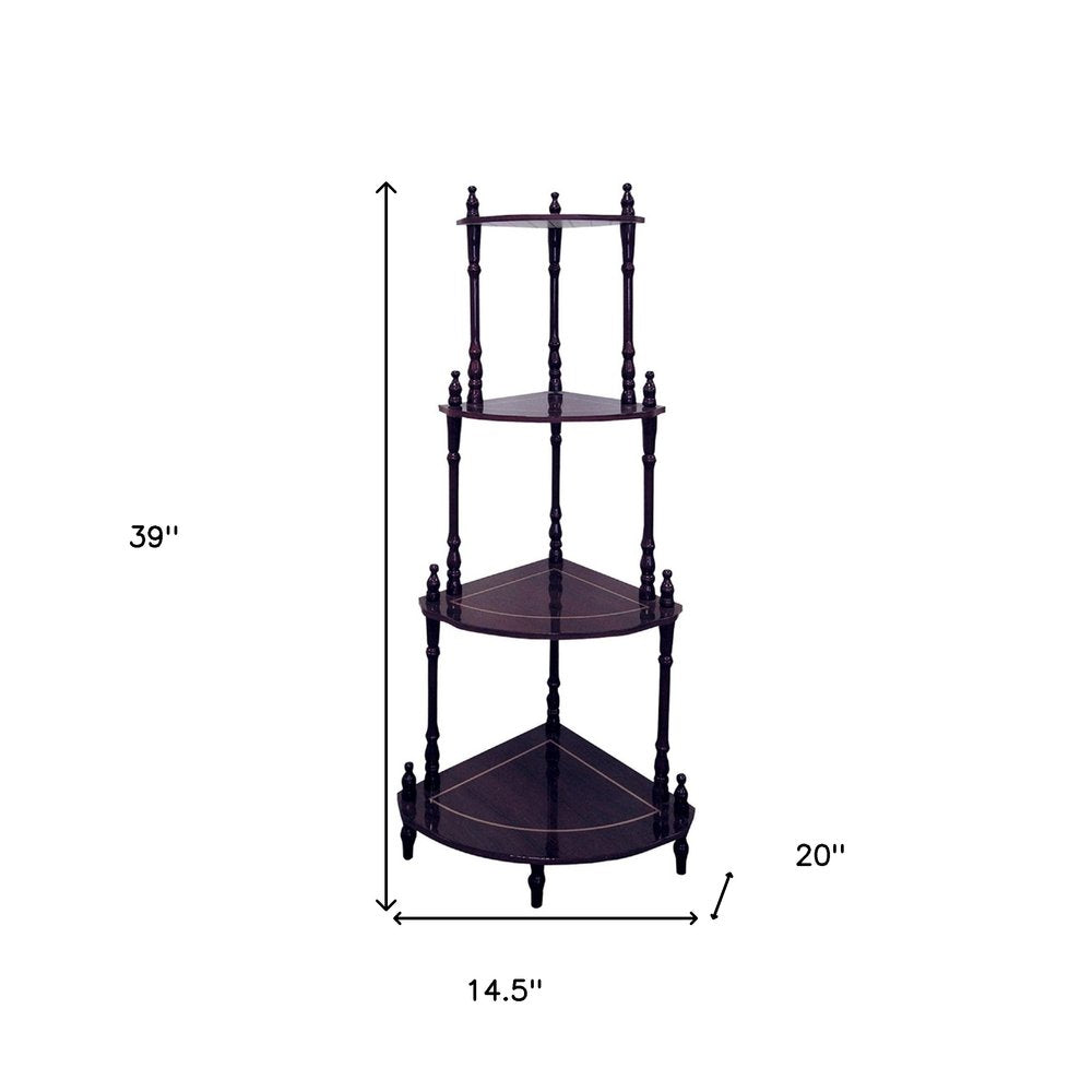 15" Four Shelves Wall-Mounted Shelving Unit