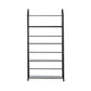 49" Black Metal Four Tier Bookcase