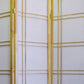 70" Brown And White Heavy Duty Rice Paper Folding Three Panel Screen Room Divider