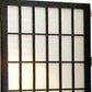 70" Black And White Heavy Duty Rice Paper Folding Three Panel Screen Room Divider
