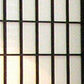 70" Black And White Heavy Duty Rice Paper Folding Three Panel Screen Room Divider