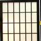 70" Black And White Heavy Duty Rice Paper Folding Four Panel Screen Room Divider