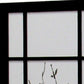 70" Black And White Heavy Duty Rice Paper Folding Three Panel Screen Room Divider