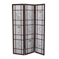 70" Brown Heavy Duty Rice Paper Folding Three Panel Screen Room Divider