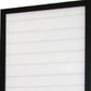 70" Black And White Heavy Duty Rice Paper Folding Three Panel Screen Room Divider