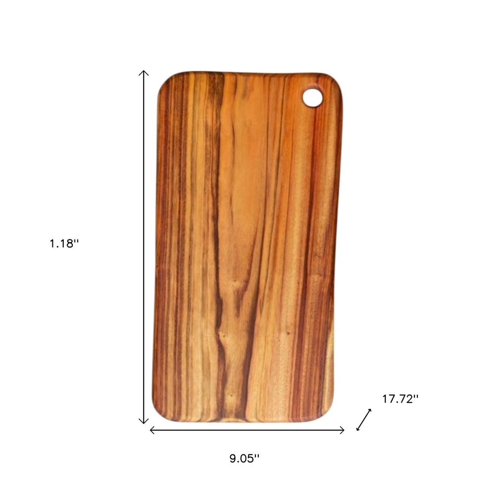 Natural Rounded Rectangle Anti-Bacterial Cutting Board