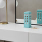 12" White Faux Leather Telephone Booth Jewelry Box
