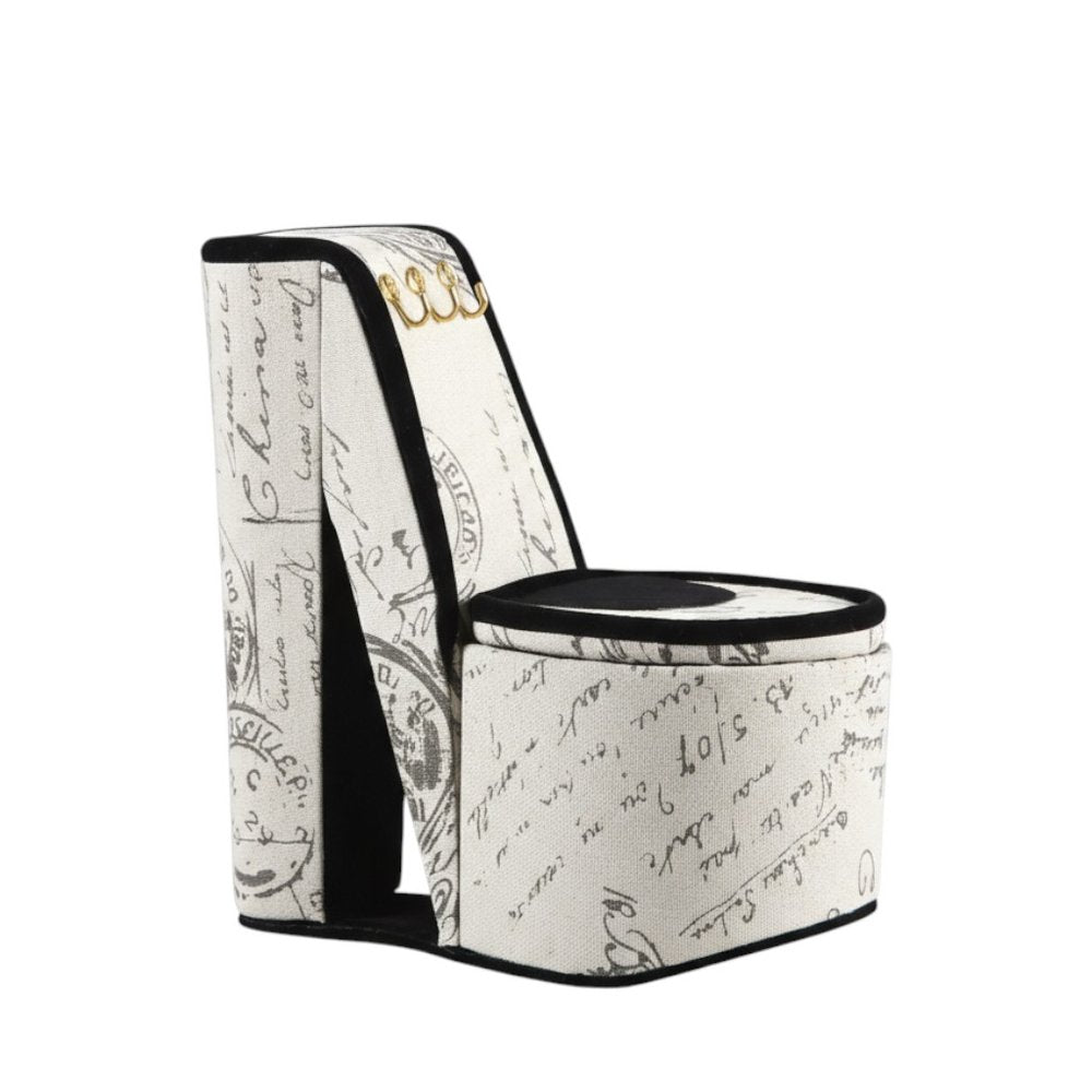 9" Purple Black And Gold Velvet High Heel Jewelry Box