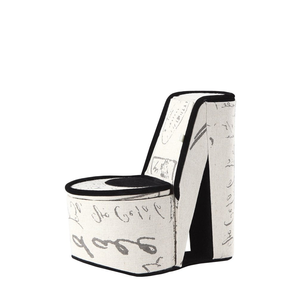 9" Red And Black Leopard Print Velvet High Heel Jewelry Box