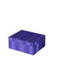 10" Azure Faux Leather Six Section Mirrored Jewelry Box