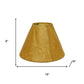 16" Brown Slanted Empire Crinkle Oil Paper Lampshade
