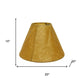 10" Brown Slanted Empire Crinkle Oil Paper Lampshade